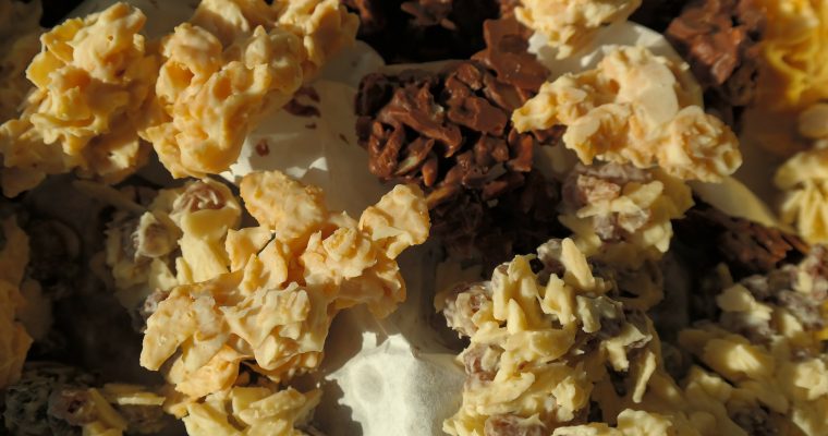 Choco Crossies-Mandel Kuchen