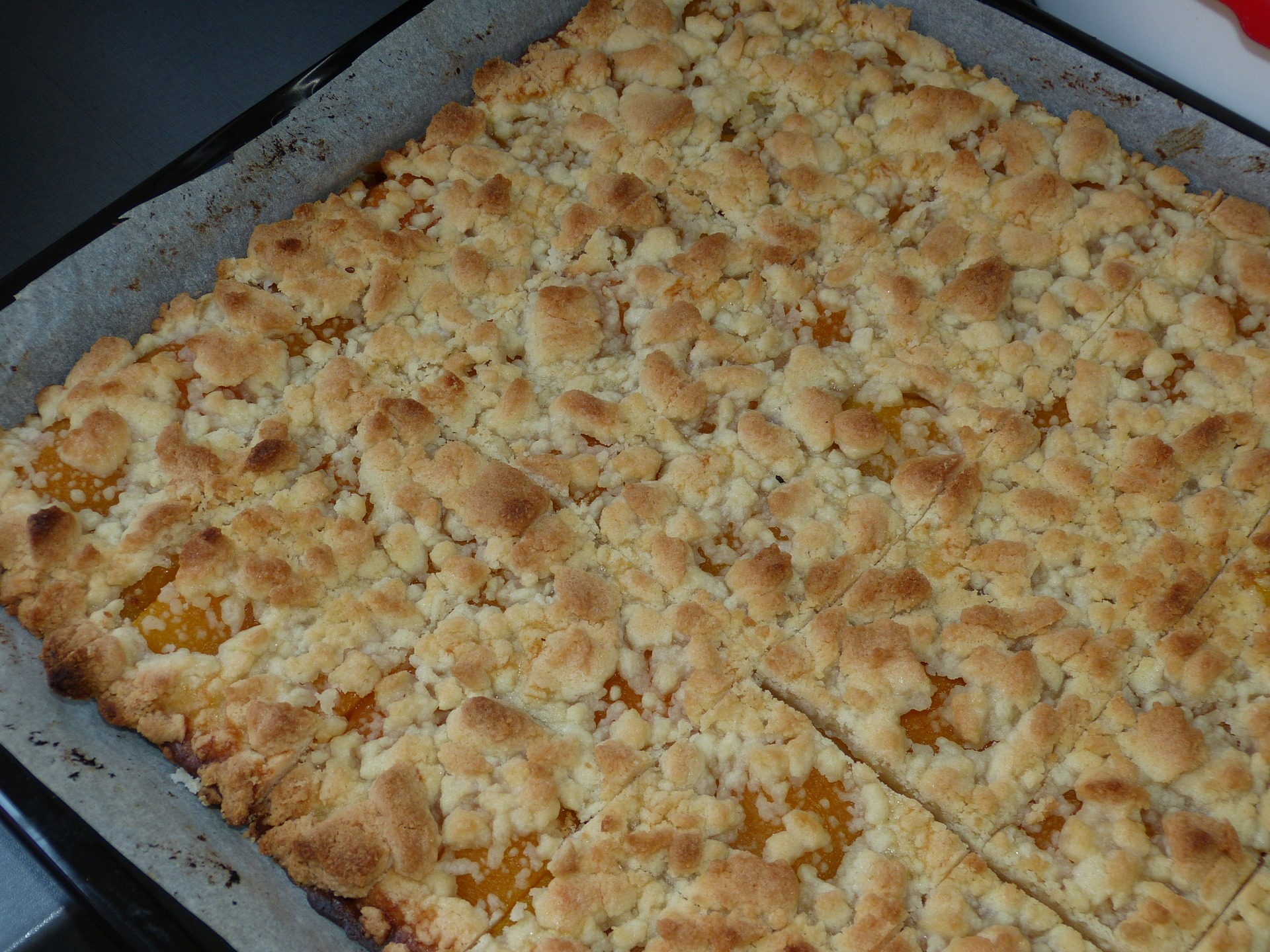 Saftiger Streuselkuchen mit Mandarinen