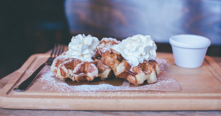 Käsekuchen aus dem Waffeleisen